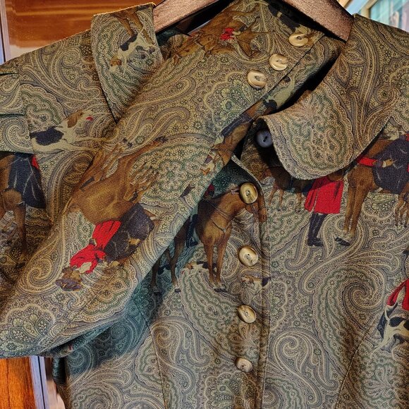 Dressage by Paul Costelloe Designer Vintage Dress Pre Owned - Picture 4 of 8